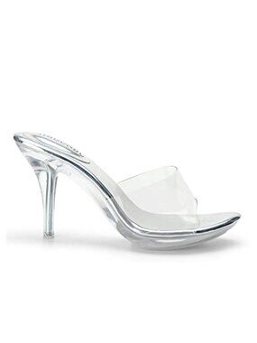 Sexy Stiletto Heeled Sandals Open Toe Slip On Mules for Prom Party Wedding